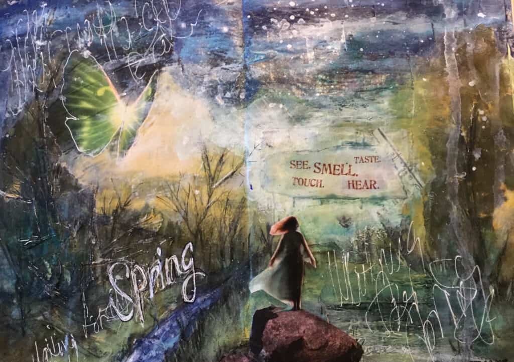 journal page, waiting for spring